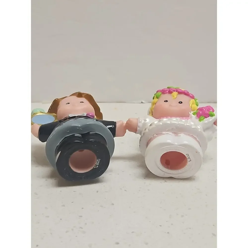 Fisher Price Little People Lot Wedding Bride Groom PVC‎ Figures Cake Toppers